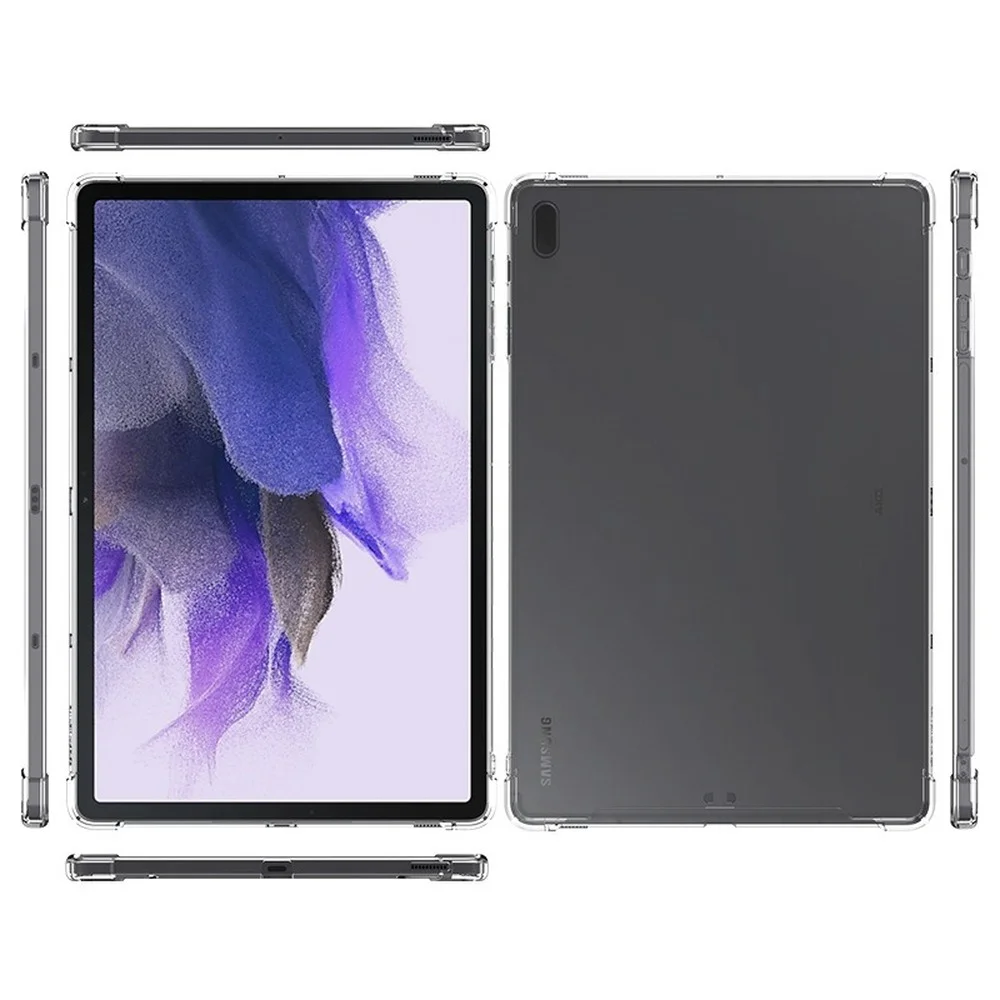 

Tablet case for Samsung Galaxy Tab S8 S7 Plus FE Ultra TPU Airbag Silicone cover Transparent protection TPU S6 A7 lite A8 Cases