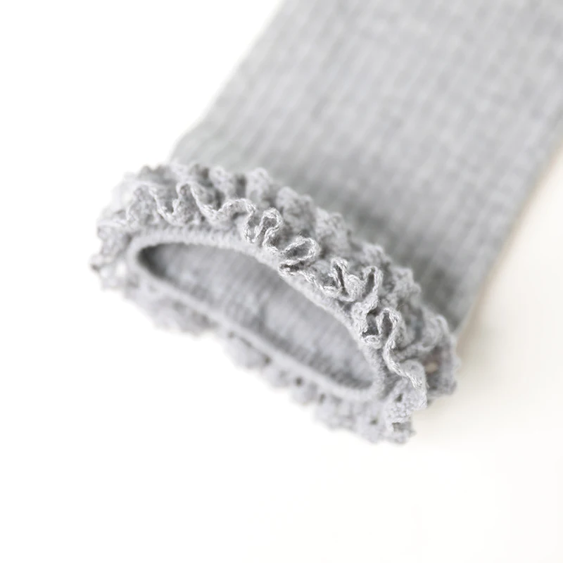 سروال ضيق قطني مضلع من الدانتيل للأطفال ، بنطلون ،...