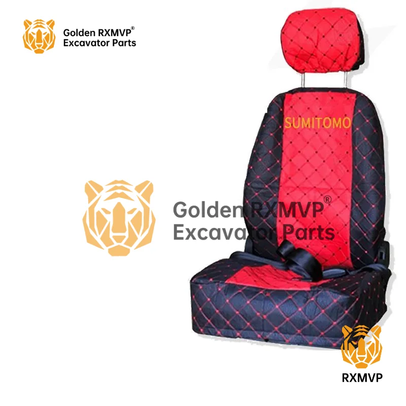For Sany Hyundai Carter Kobelco Doosan Daewoo SDLG XCMG Sumitomo Vol-vo Kubota Komatsu Seat Cover Seat Cover Cushion excavator