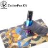 Tattoo Kit POSEIDON Hot New Tattoo Pen Kit For Permanent Makeup Tattoo Machine Kit Wireless Tattoo Power Supply Tattoo Gun Kit 5