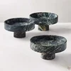 Nordic Green Marble Fruit Bowl Home Decoration 5