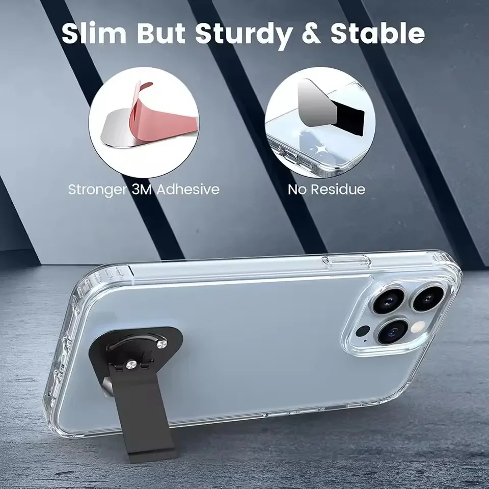Ultra-Thin Rotatable Foldable Phone Kickstand and Desktop Holder