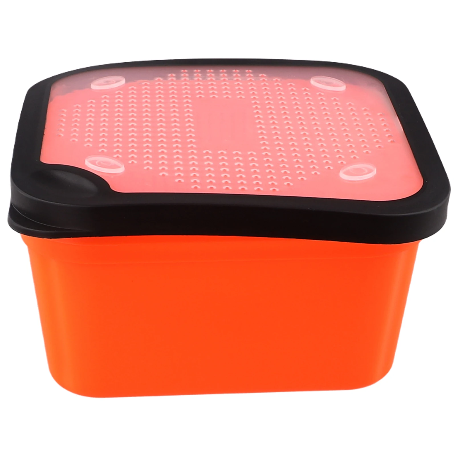 Water Drainer Pellet Strainer Fishing Trips Orange Pellet Strainer For Fishing High Ventilation Lid Sieve For Pellets fishing accessories fishing tools fishing tool