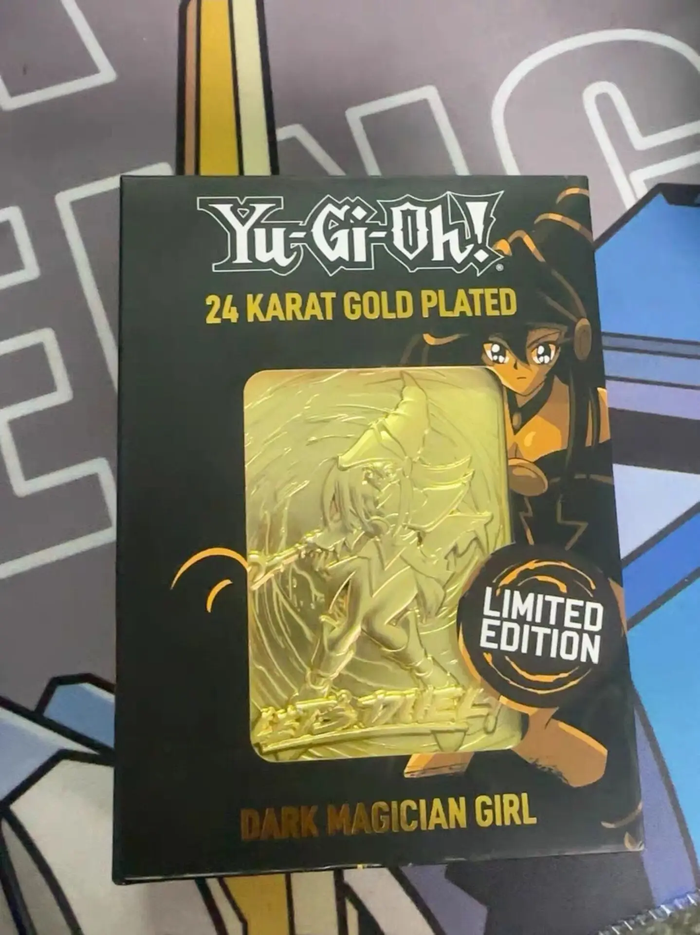 

Yugioh KONAMI Duel Monsters 24K KARAT GOLD PLATED Dark Magician Girl Limited Edition Collection Metal Card