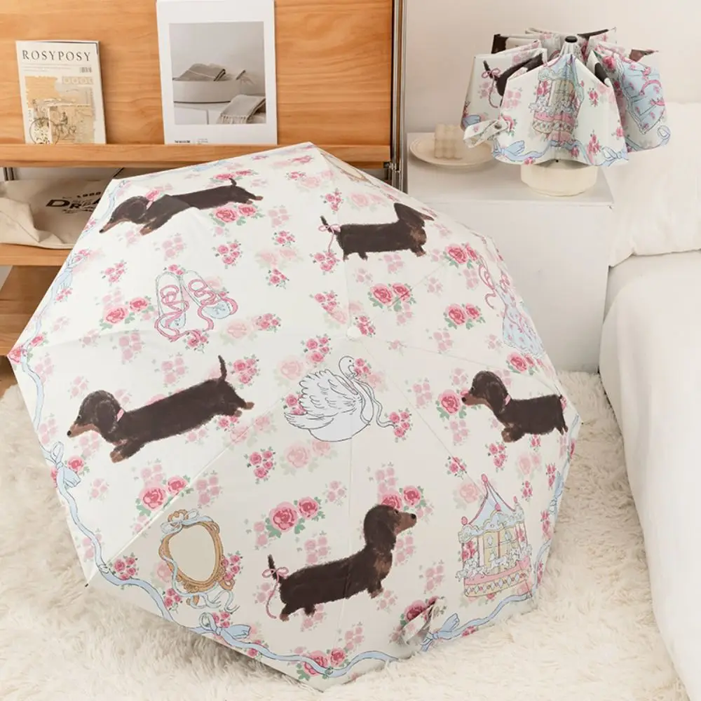 3-Ribs Cartoon Cat Umbrella Automatic Lightweight Cat Sun Protection Umbrella UV Protection Waterproof Folding Sun folding umbrella mini sun umbrella sun umbrella automatic sun umbrella