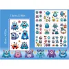 Monster Temporary Tattoos for Kids - More Than 120 Tattoos - Cute Cartoon Tattoos Sticker for Boy Girl Birthday Party Decoration 2