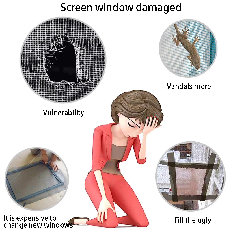 9pcs/Set Screen Repair Stickers Fix Net Mesh Window Screen for Home Anti Mosquito Fly Bug Repair Patch Stickers