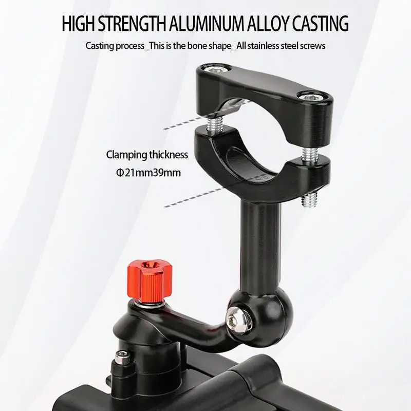 Handlebar Phone Stand Adjustable Cell Holder Shock Absorbing Scooter Handlebar Cradle Clip Motorcycle Phone Holder Mount