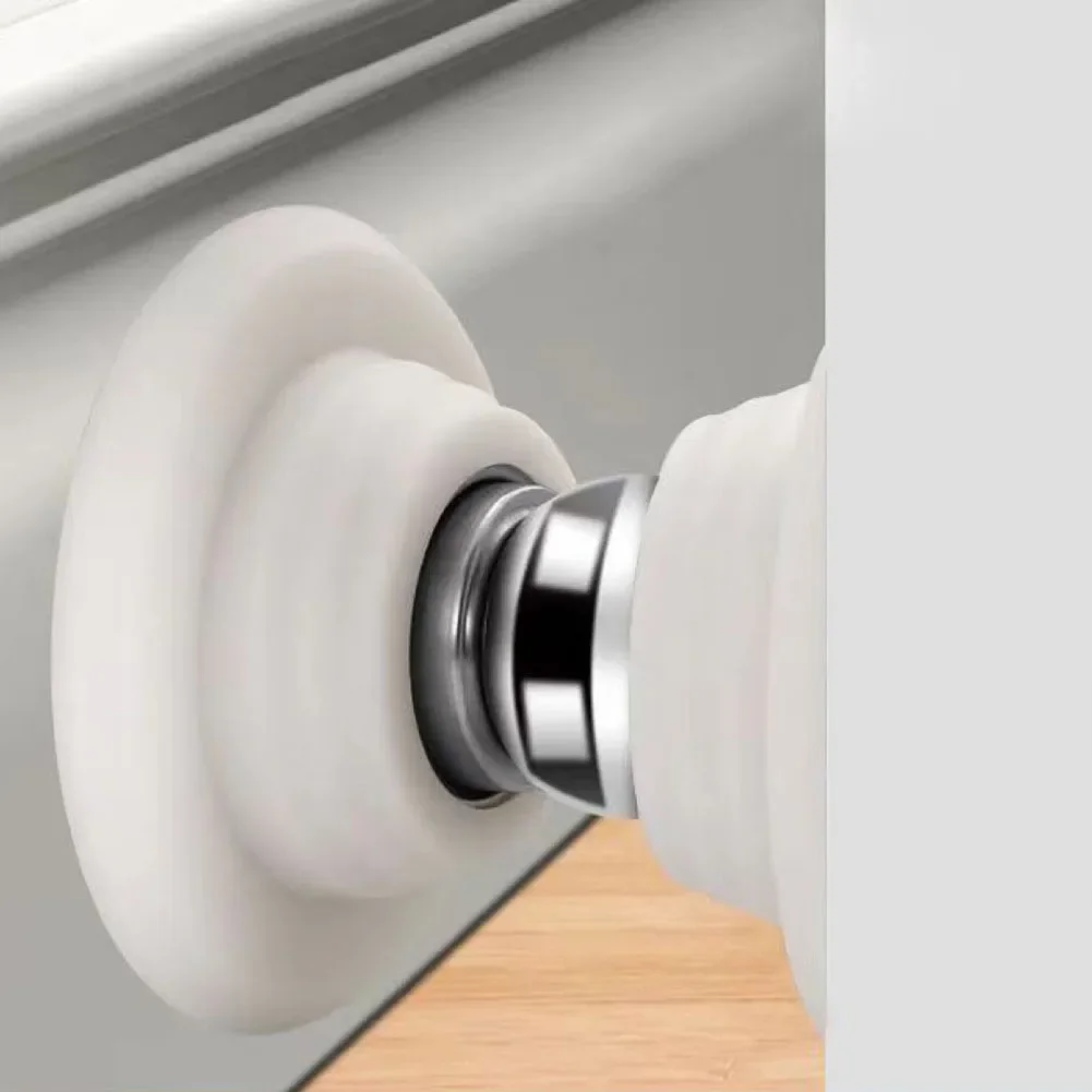 1pcs Silicone Magnetic Door Stop-punch Door Stopper Anti Collision Windproof Doorstop Household Hardware Accessories