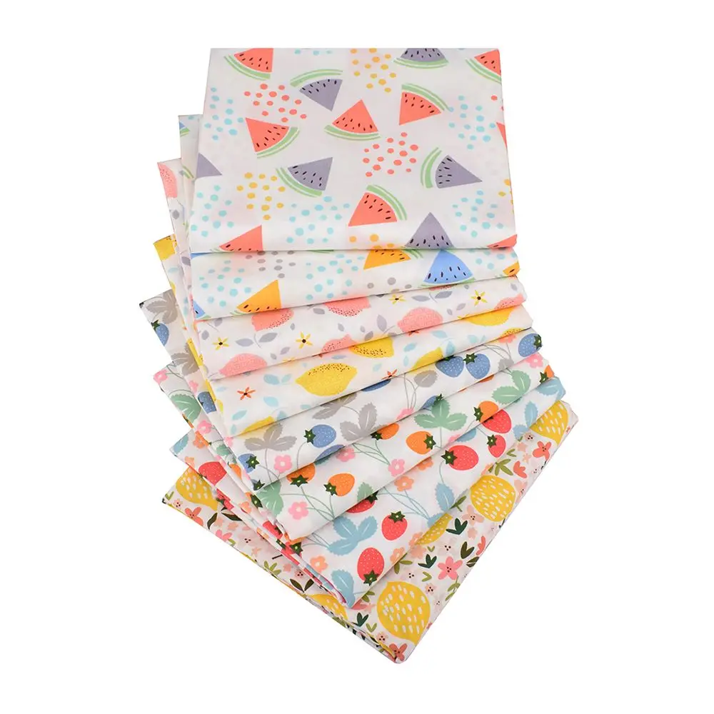 Chainho,Printed Twill Weave Cotton Fabric,Patchwork Cloth,DIY Sewing Quilting Material,Handmade Textile,40x50cm/Piece,CC216-220