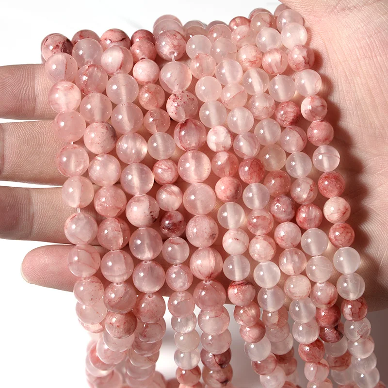Natural Stone Round Beads - Tiger Eye, Amethyst, Agate, Jade for Jewelry Making & DIY Projects