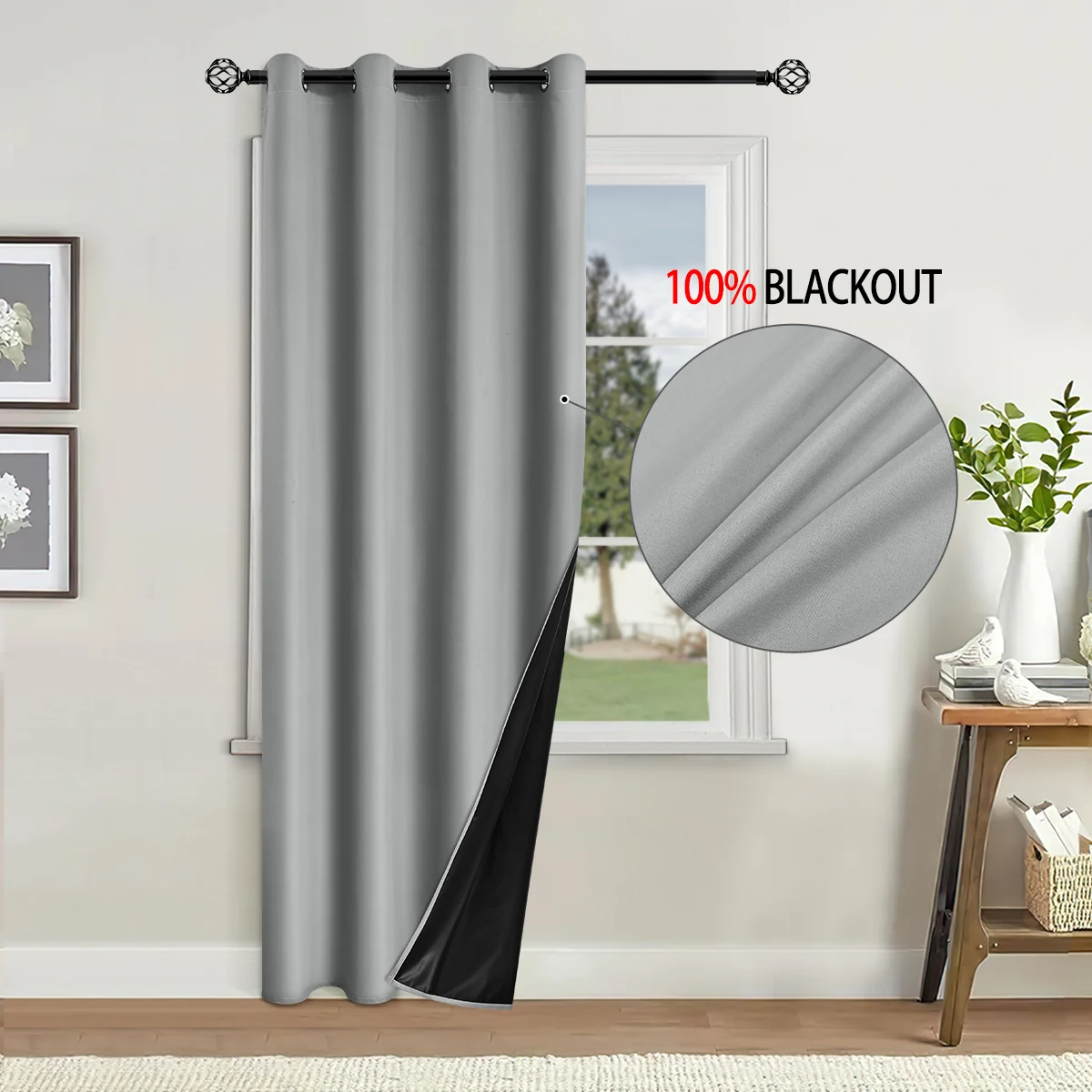 Blackout Curtain with Insulated Lining