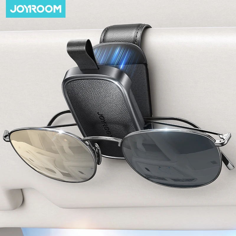 Joyroom Car Sunglasses Holder Universal Car Sun Visor Eyeglass Holder Glasses Clip Card Ticket Storage Clip for Accessories