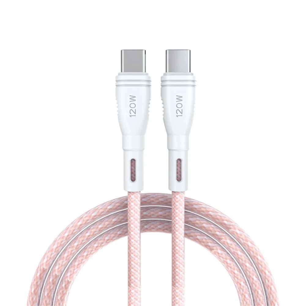 YOCPONO 6A Dual Type-C Data Cable 120W Quick-charge PD Cable Suitable For Huawei Mi Computer Flash Charging Cable