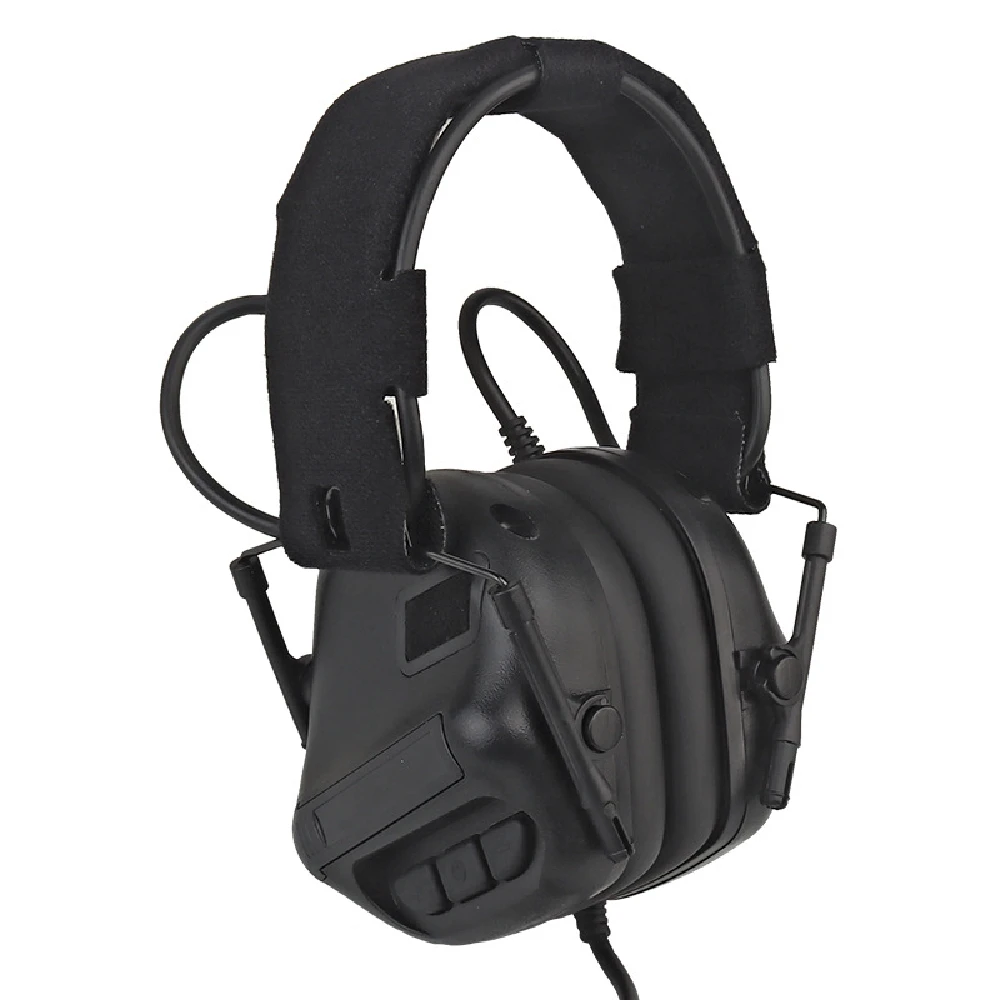 Tactical 5TH GEN  Headset Electronic Folding Sound Pickup & Noise Reduction Headphone With Silicone Earmuffs