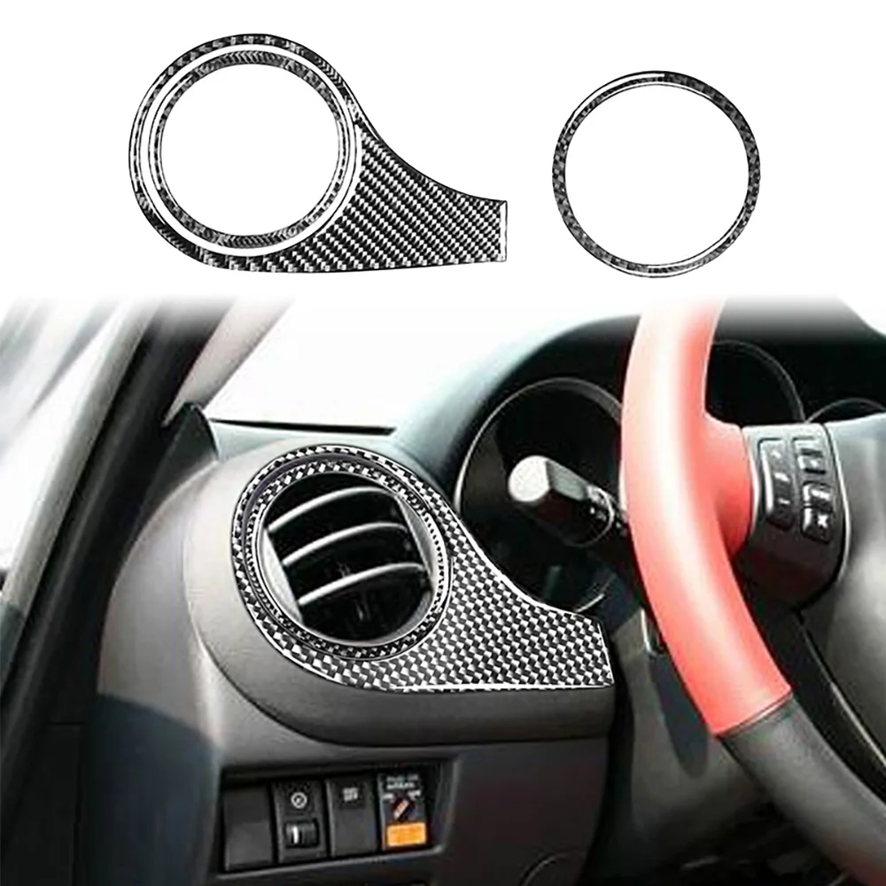 Real carbon fiber For MAZDA RX8 Car Dashboard Air Outlet Panel
