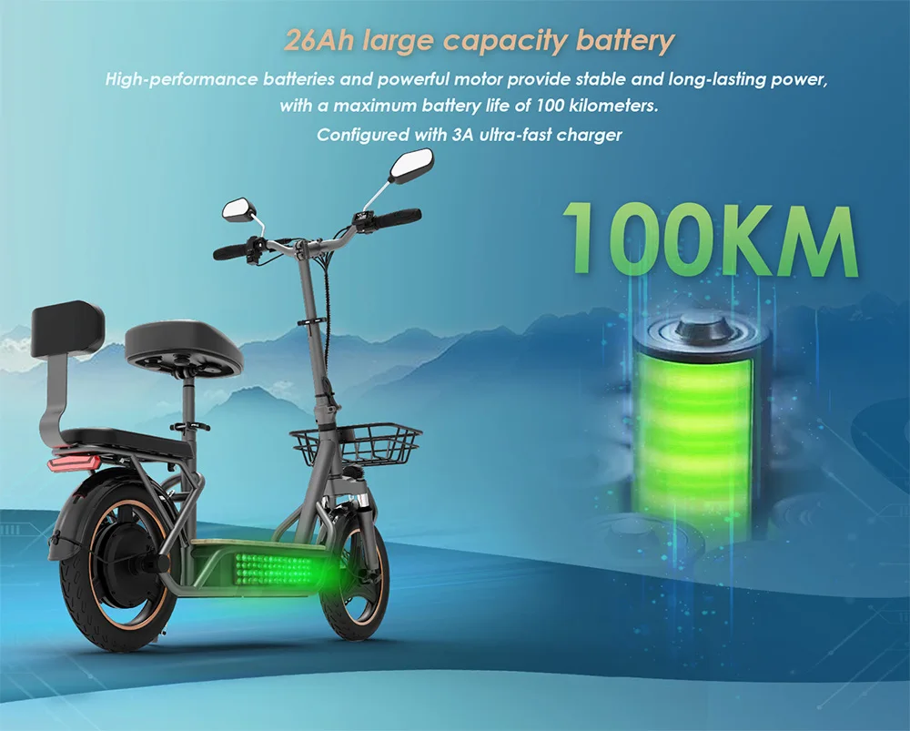 Kukirin C1 Pro 2025 Electric Scooter with Seat 14 "Tire 500W Motor 48V 26Ah Battery 45Km Max Speed Electric Motorcycle Sc1362c473ccc458ba477d9d845ec5304s