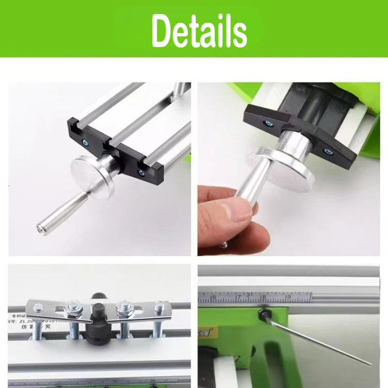 Worktable Mini Precision Milling Machine BG-6300 Multifunction Bench Drill Vise Fixture Drill Table X and Y-axis Adjustable