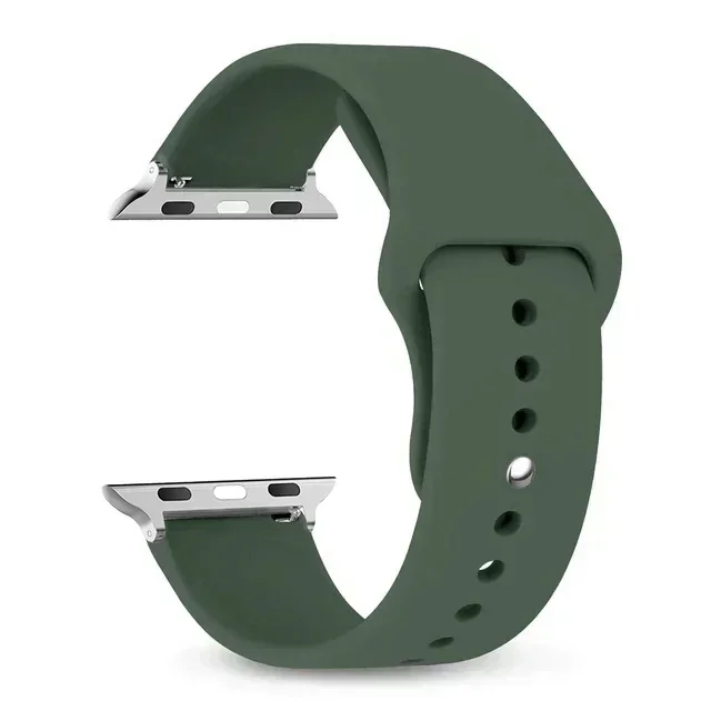 Silikon für Apple Watch Band 44mm 40mm 45mm 41mm 42mm 38mm 49mm 41 44 45mm Armband IWatch Serie 7 6 5 4 3 SE 8 Ultra Armband – Detail 5