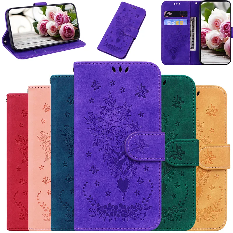Premium Magnetic Leather Wallet Flip Phone Case
