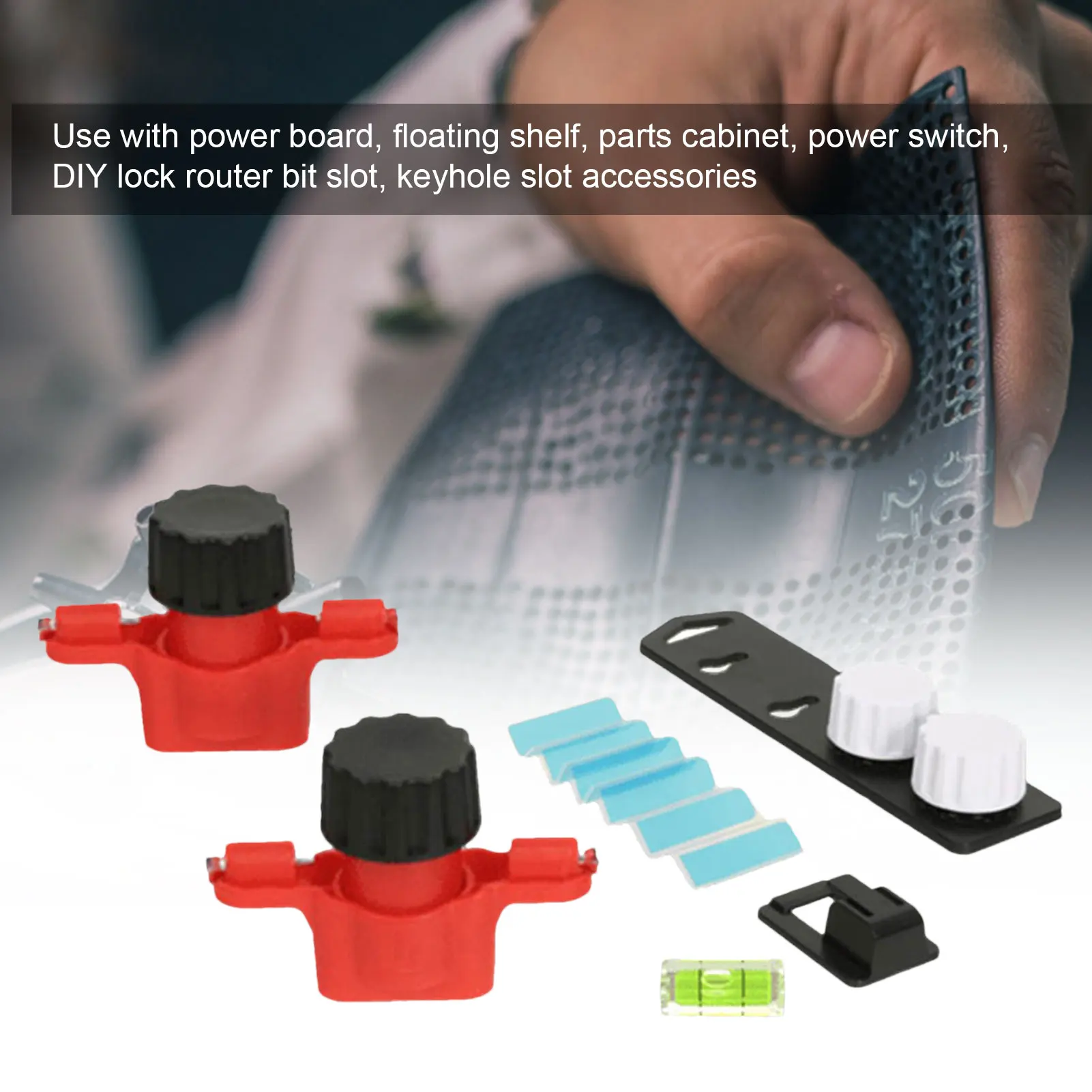 Keyhole Companion Marks Slot Locations on Wall Cabinet without Measuring Reusable Tool For Objects With Built-in or Added Slots