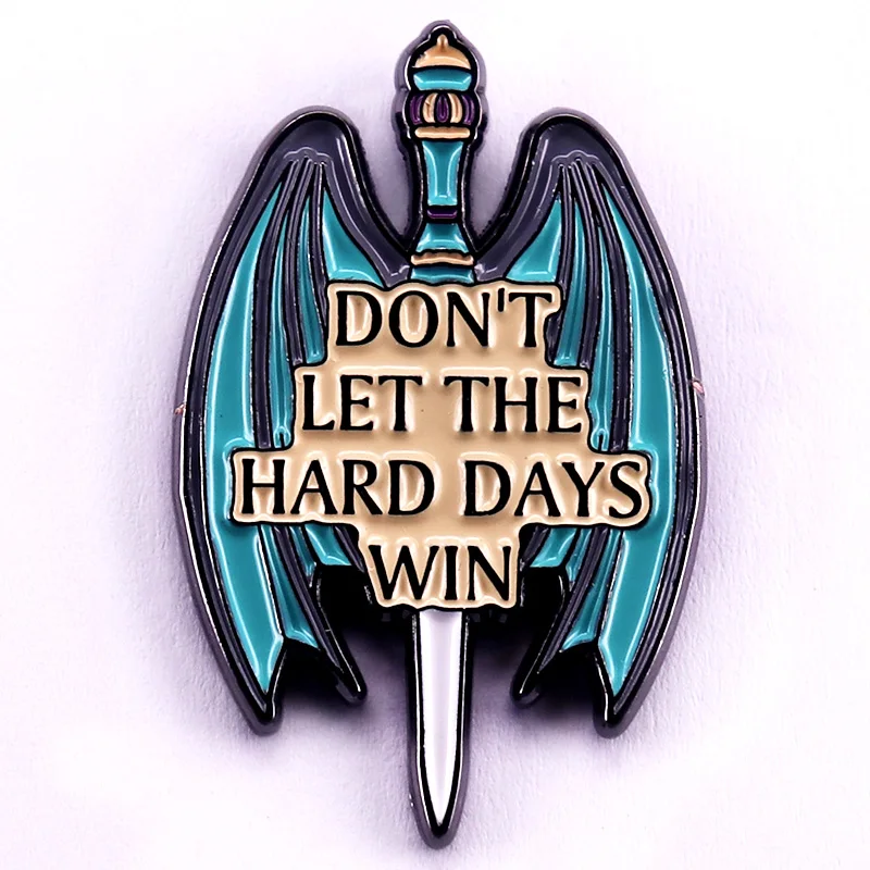 Book Lover Crossbody Bag - Literary Inspired Don't Let The Hard Day Win Messenger