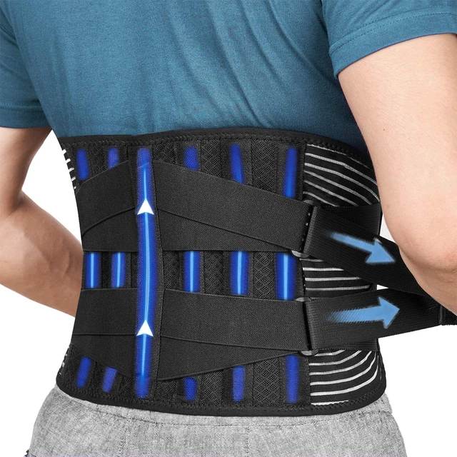 Back Brace Waist Trainer Belt Spine Support Breathable Lumbar Corset Gym  Belts