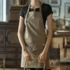 Custom Company Shop LOGO Kitchen Aprons For Woman Men Chef Work  Grill Restaurant Bar Shop Cafes Beauty Nails Studios Uniform 6
