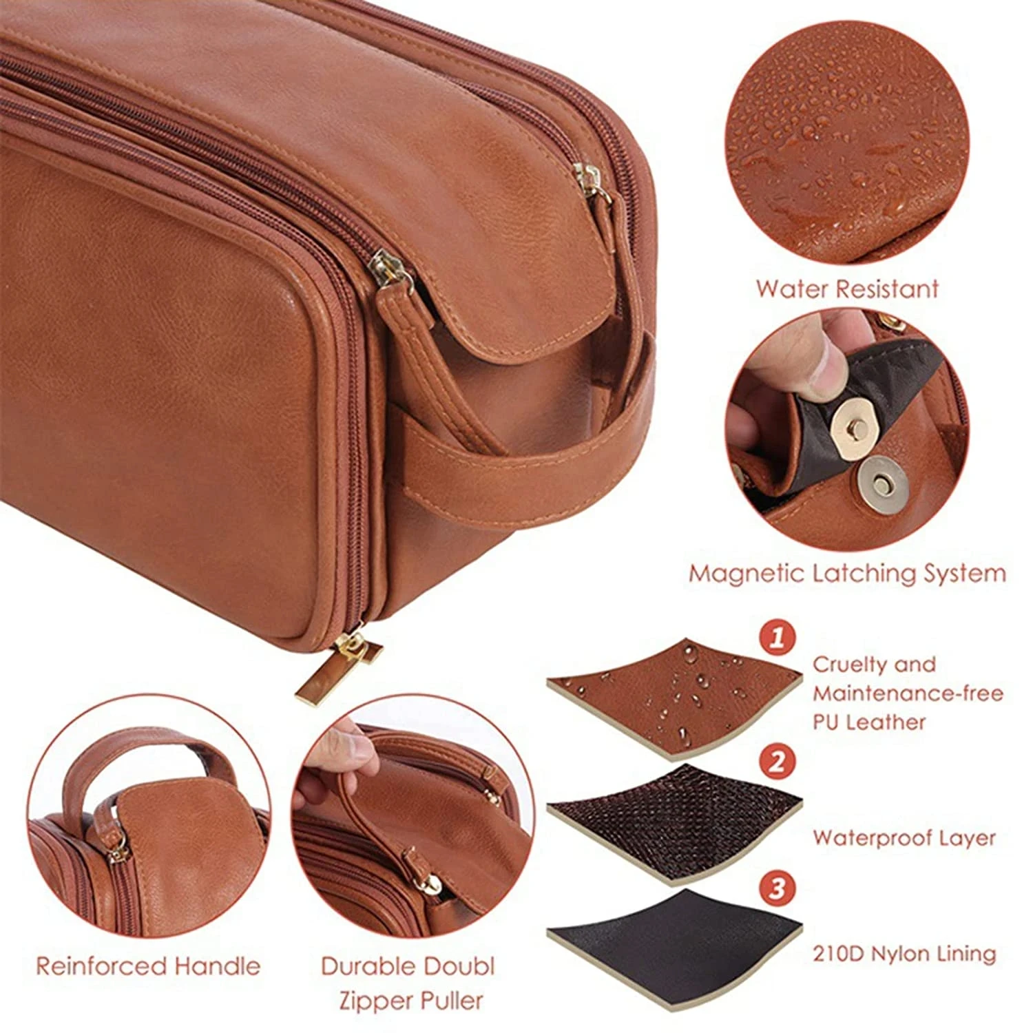 New Multi Pockets Toiletry Bag For Women Men Travel Essentials Makeup Bag Waterproof Hanging Bag Cosmetic Makeup Organizer Bag 2