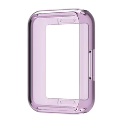 Full-Coverage TPU Protector Case - Clear Transparent Shell for Galaxy Fit3 (TrPurple)