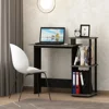Table Computer Desk Efficient Home 15.6 in X 39.6 in X 33.6 in Composite Wood Portable Computer Desk Room Desks French Oak/Black 2