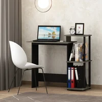 Table Computer Desk Efficient Home 15.6 in X 39.6 in X 33.6 in Composite Wood Portable Computer Desk Room Desks French Oak/Black 2