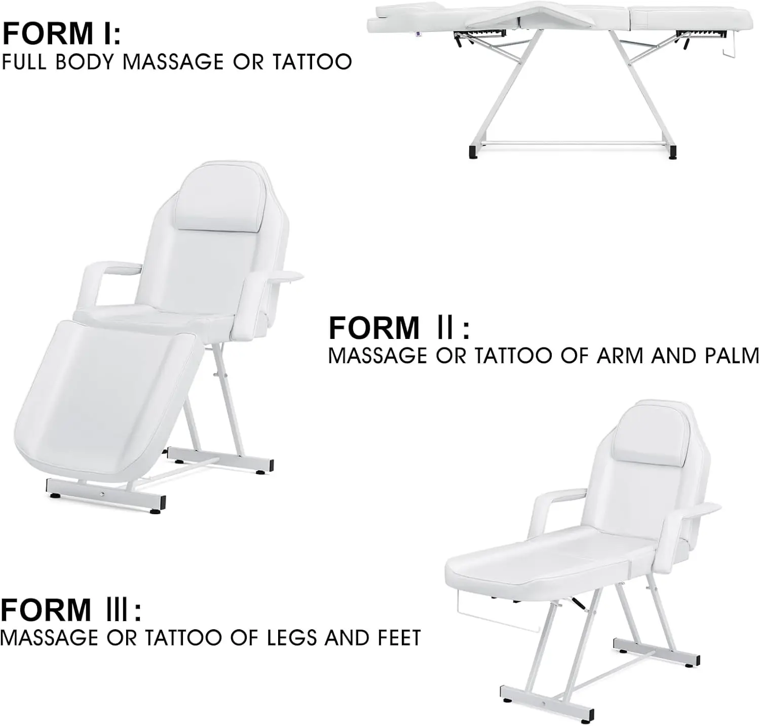 Artist hand Facial Bed Massage Table Adjustable Tattoo Chair W/Free Barber Bed Spa Chair Salon Massage Equipment Tattoo Salo