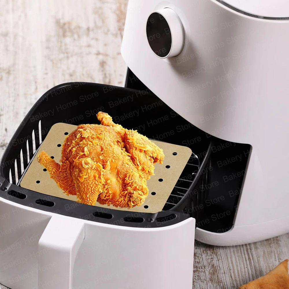 Air Fryer Baking Paper for Ninja Dual XL foodi AF300 AF400 AF451 Disposable Air Fryer Liners Fit 2-Basket 8-10QT Ninja Dual