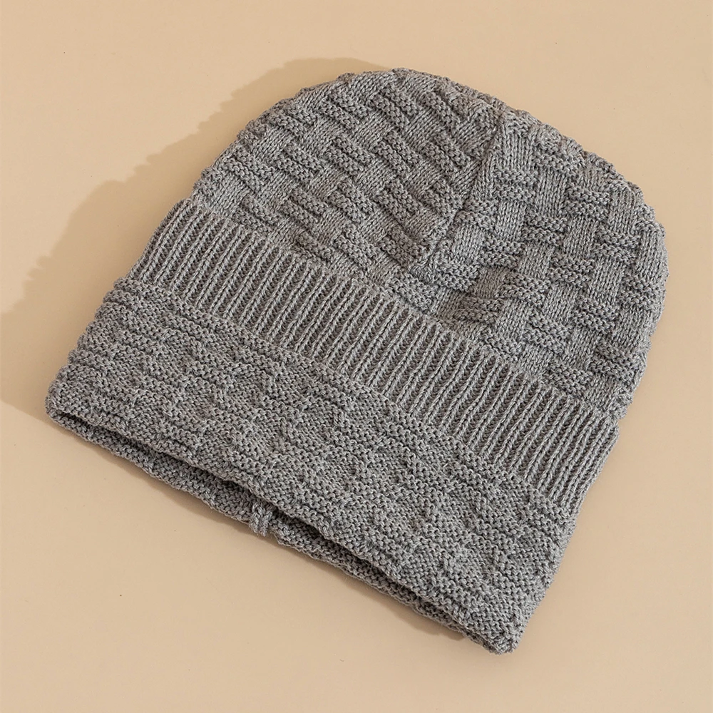 Unisex Slouchy Winter Hat Long Size Knitted Hat Casual Beanies For Men & Women Solid Bonnet Cap