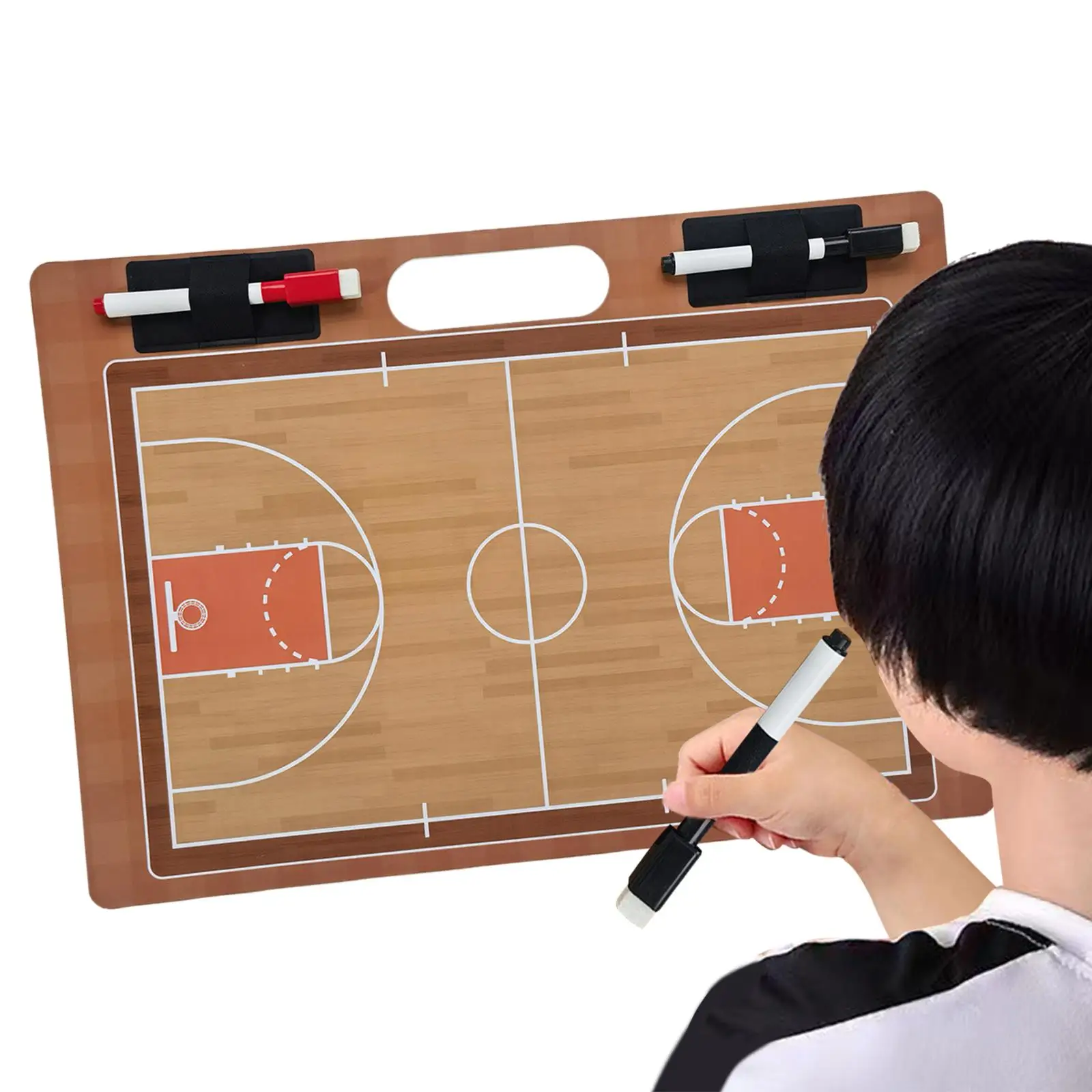Basketball Coaching Board Coaches Board with Marker Pen Clipboard Dry Erase