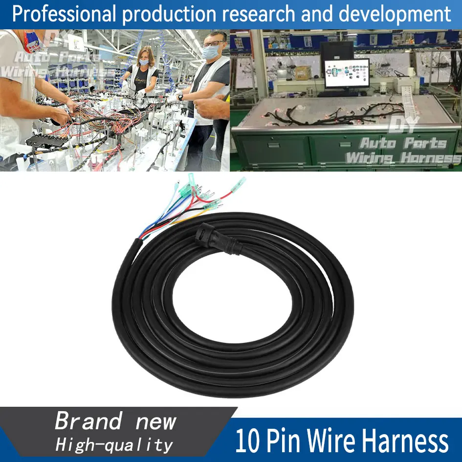 688-8258A-20-00 Cable Main Wire Harness for Yamaha Outboard Engine 703 Remote Control Box 10 Pins 688-8258A-20 3