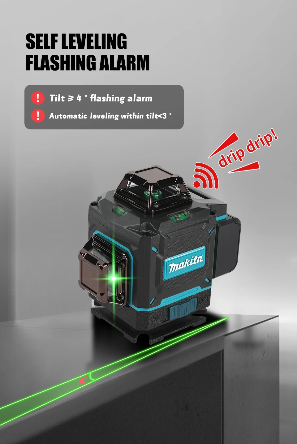 Uso del livello laser all'aperto
