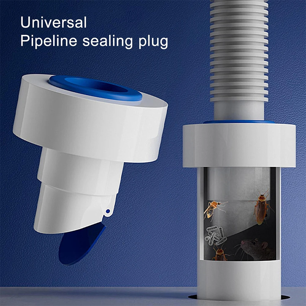 Description Picture 2 of itemFloor Strainer Drain Hose Seal Washer Automatic Closure Bathroom Deodorant Filter Home Laundry Room Practical Brand New