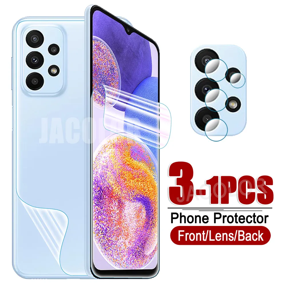 Hydrogel Screen Protector & Back Cover Film with Lens Safety Glass