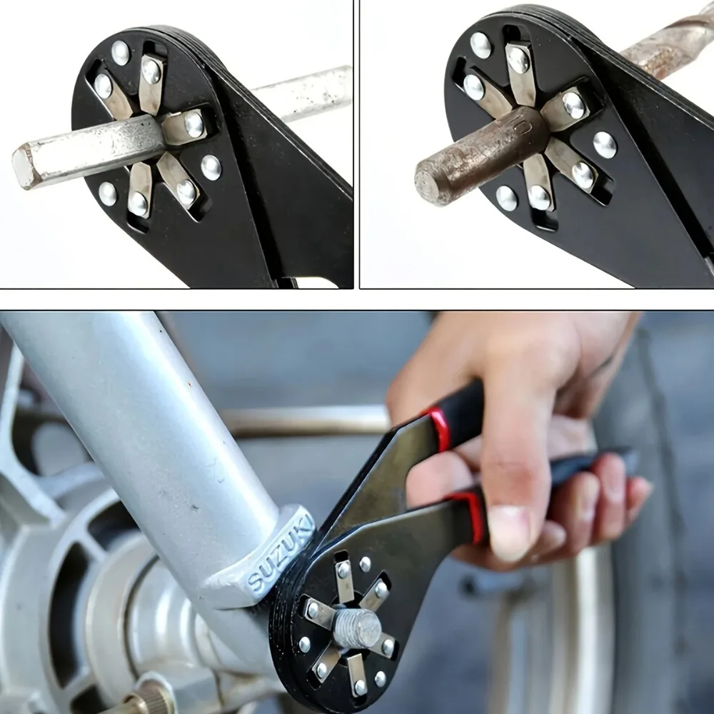Multi-Function 6/8-Inch Hex Wrench Adjustable Handheld Hex Wrench Manual Repair Tool