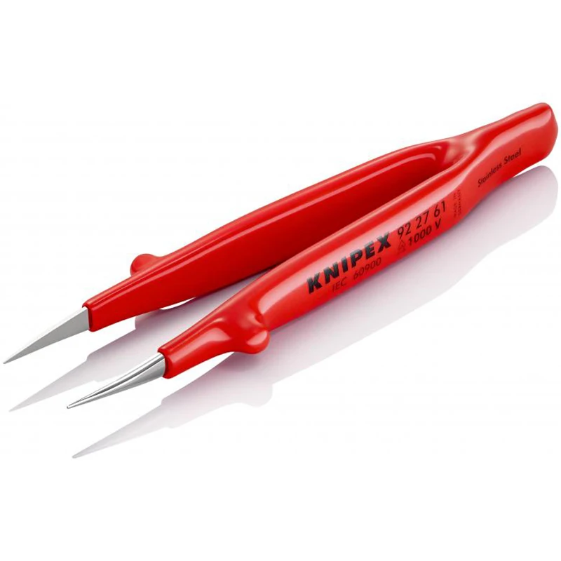 KNIPEX 92 27 61 Insulated Universal Tweezers VDE 1000V Stainless Steel Precision Tweezer