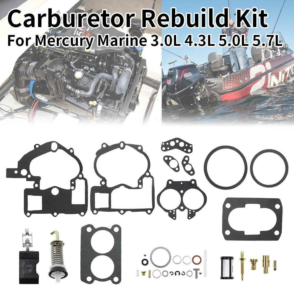 Kit Réparation Carburateur Mercruiser – Pour 175, 185, 4.3L – Neuf