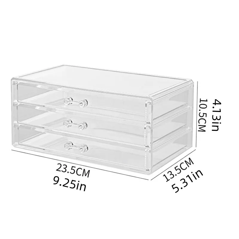 Acrylic Cosmetics Storage Box, Lipstick Storage Box, Desktop Drawer Makeup Storage Rack, Transparent Jewelry Storage Box