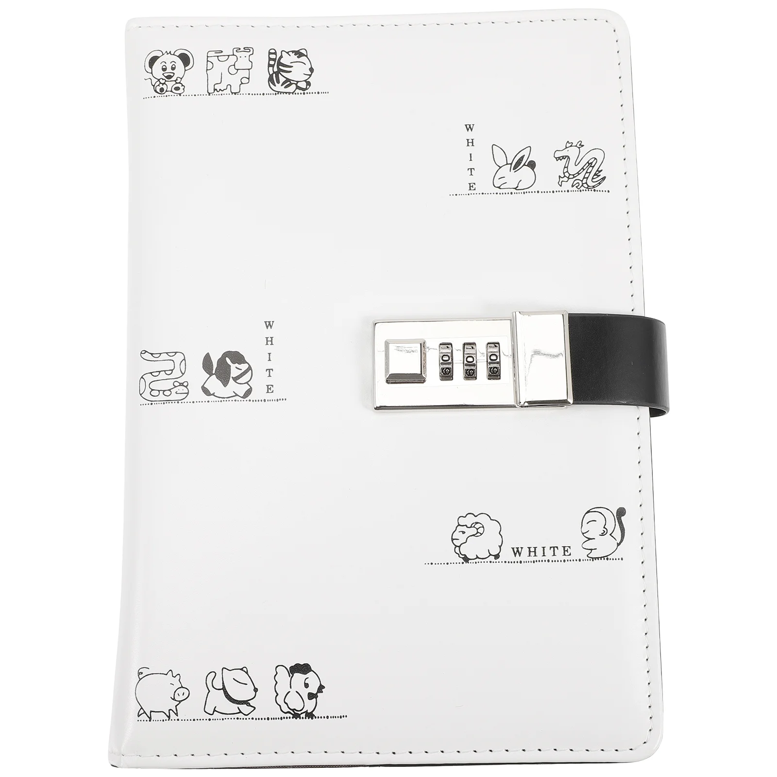 Password Notebook Inner page combination With Lock Journal Simple Student Handbook Travelers Stationery Office School Supplie