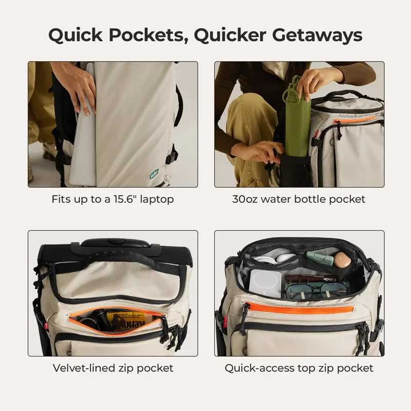 Vacuum Compression Backpack with Wheels 5
