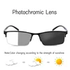Half Frame Myopia Glasses Business Color-changing Male Female Near Sight Glasses Ultra Light Outdoor Driving Protection Glasses 2
