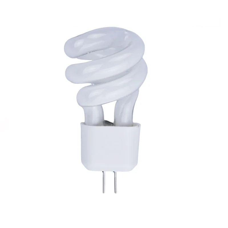 Description Picture 4 of itemHoneyFly 10pcs G4 Fluorescent Bulb 220V 5W 6000k Cold White Glass PC Spiral Mirror Light GU4 Energy Saving Lamp
