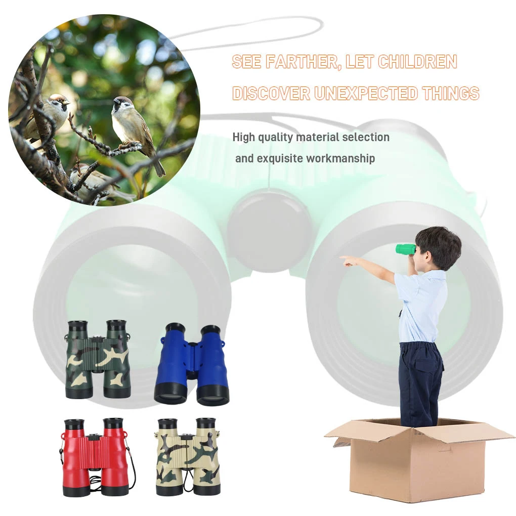 Telescope 6X36 Portable Kid Binocular Foldable Children Outdoor Observing Binocular  Green 3