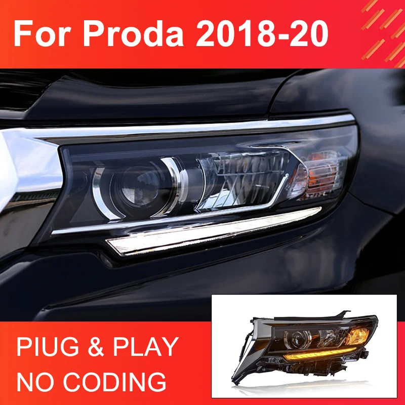 

Передние фонари для Toyota Prado 2018-2022, 1 пара